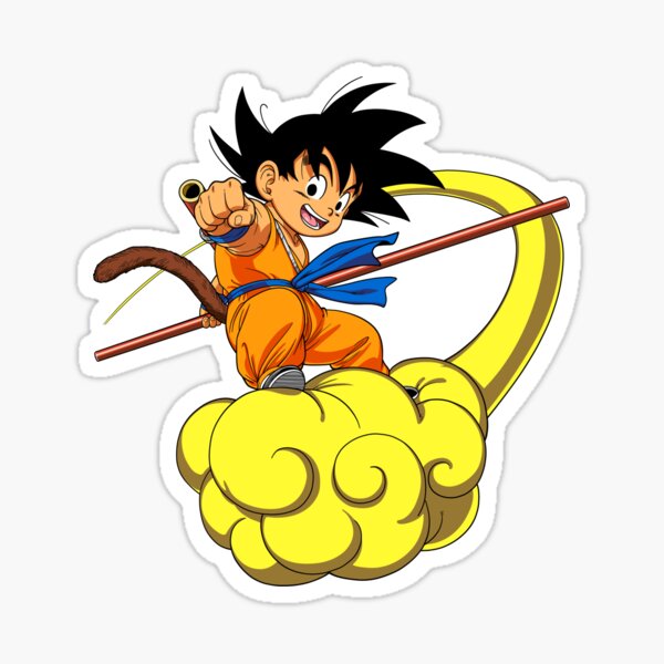 Kid Goku Dbz Sticker By Imlogi Redbubble