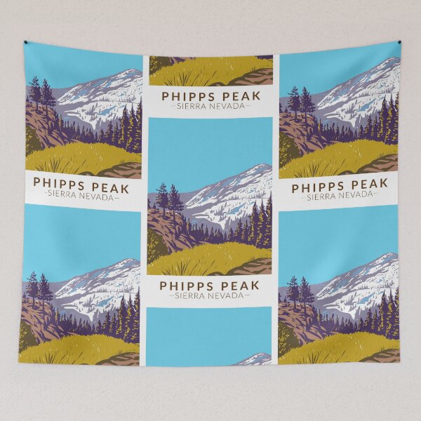 Item preview, Phipps Peak Sierra Nevada California Vintage designed and sold by KrisSidDesigns.