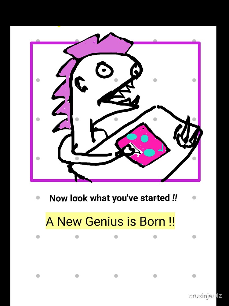 Thumbnail 7 of 7, Oversized T-Shirt, A Genius is Born designed and sold by cruzinjewlz.
