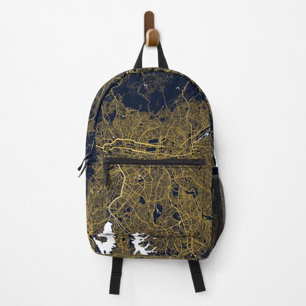 Item preview, Sao Paulo City Map of Brazil - Gold Art Deco designed and sold by deMAP.