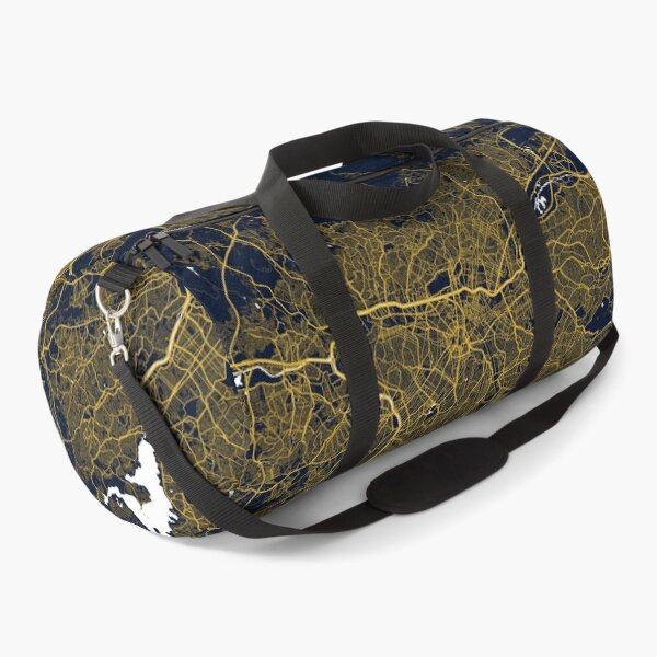 Item preview, Sao Paulo City Map of Brazil - Gold Art Deco designed and sold by deMAP.