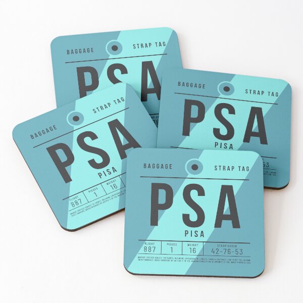 Artikelvorschau, Luggage Tag E - PSA Pisa Italy entworfen und verkauft von VoodooCircus.
