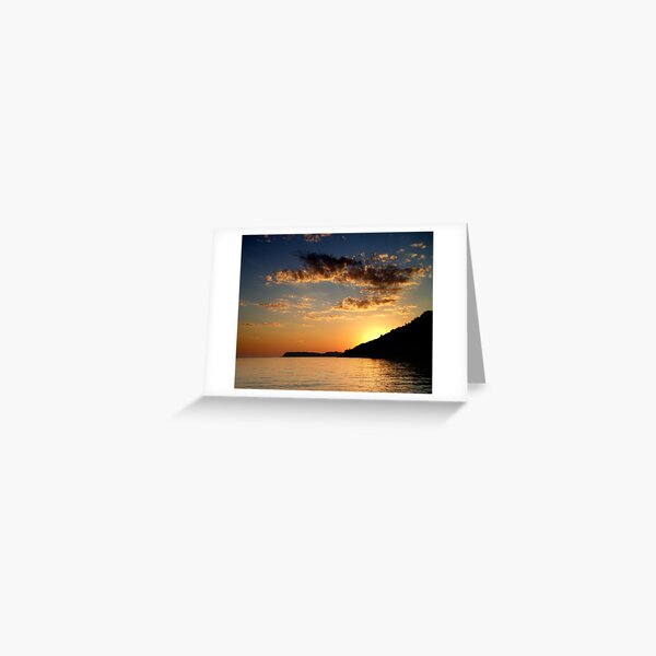 croatian sunset Greeting Card