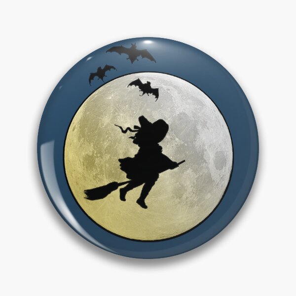 Item preview, Halloween witch (blue) designed and sold by Madame Memento.