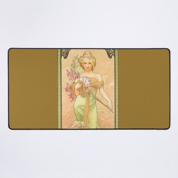 Item preview, Spring -Alphonse Mucha -Art Nouveau Mucha -Vintage Alphonse Woman Nouveau designed and sold by TeeARTHY.