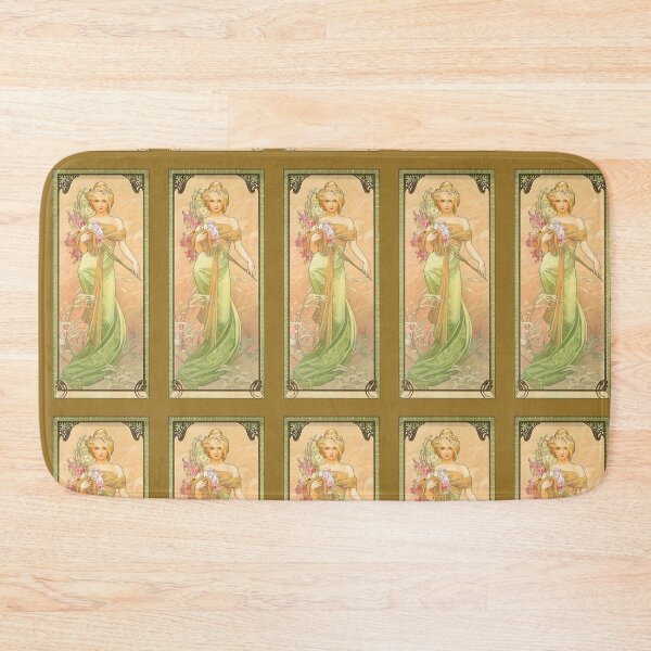 Item preview, Spring -Alphonse Mucha -Art Nouveau Mucha -Vintage Alphonse Woman Nouveau designed and sold by TeeARTHY.