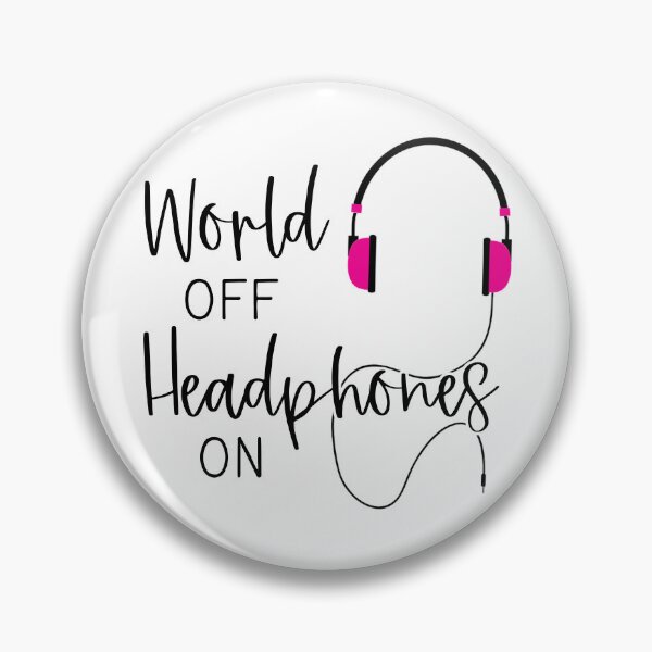 Item preview, World off, headphones on designed and sold by Finde.