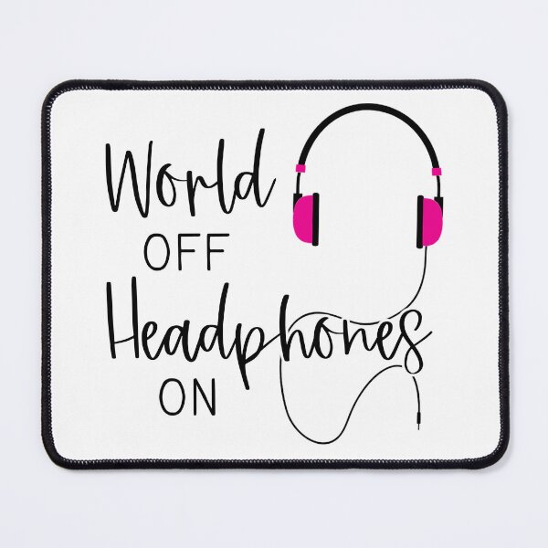 Item preview, World off, headphones on designed and sold by Finde.