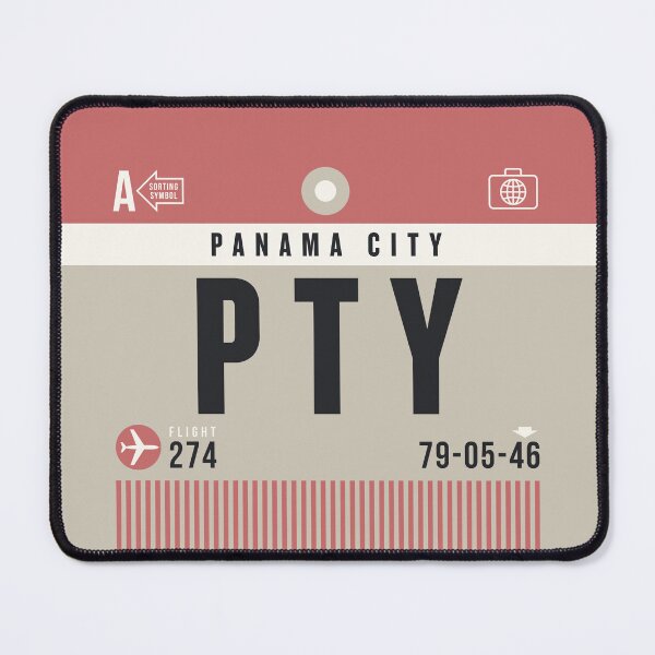 Item preview, Luggage Tag A - PTY Panama City designed and sold by VoodooCircus.