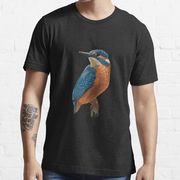 Kingfisher funny bird illustration | Essential T-Shirt