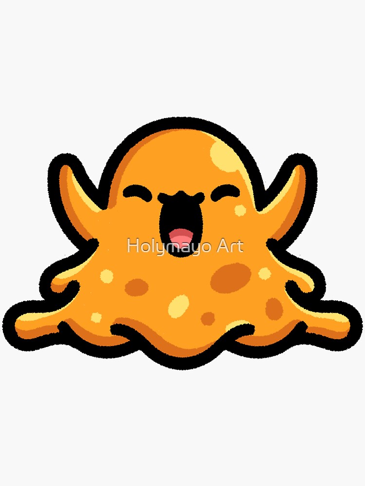 SCP 999 The Tickle Monster - hug monster slime chibi kawaii cute cartoon  art design | Sticker