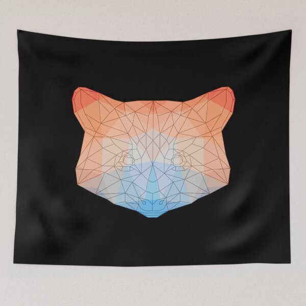 Item preview, Raccoon Geometric Triangle Polygon designed and sold by franktact.