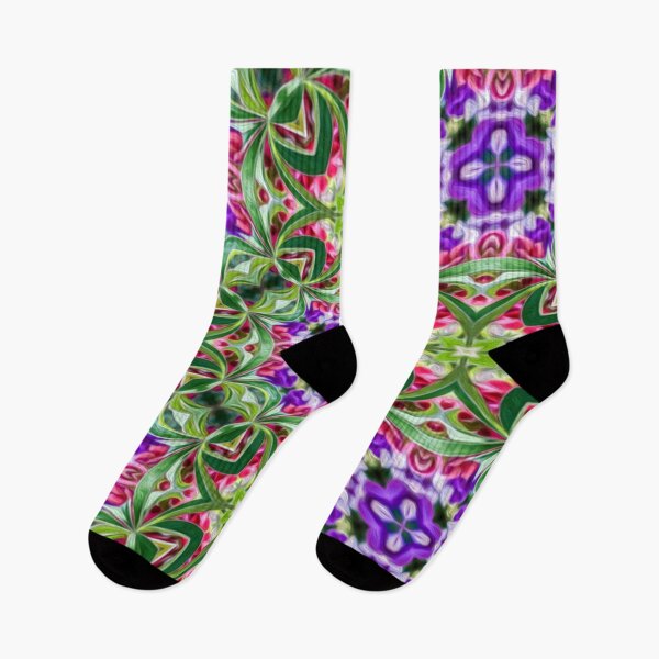 Item preview, Purple flower pattern designed and sold by Patternflower.