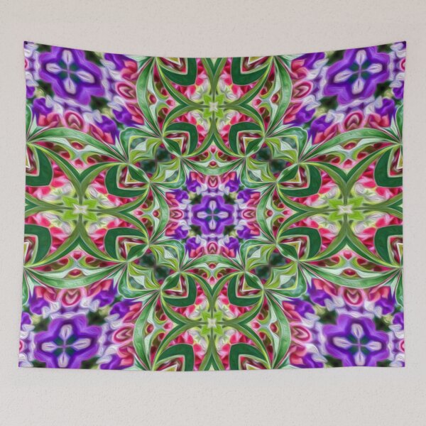 Item preview, Purple flower pattern designed and sold by Patternflower.