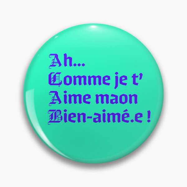 Item preview, Ah Comme Je t'Aime maon Beloved (gender neutral) designed and sold by Hellogrise.