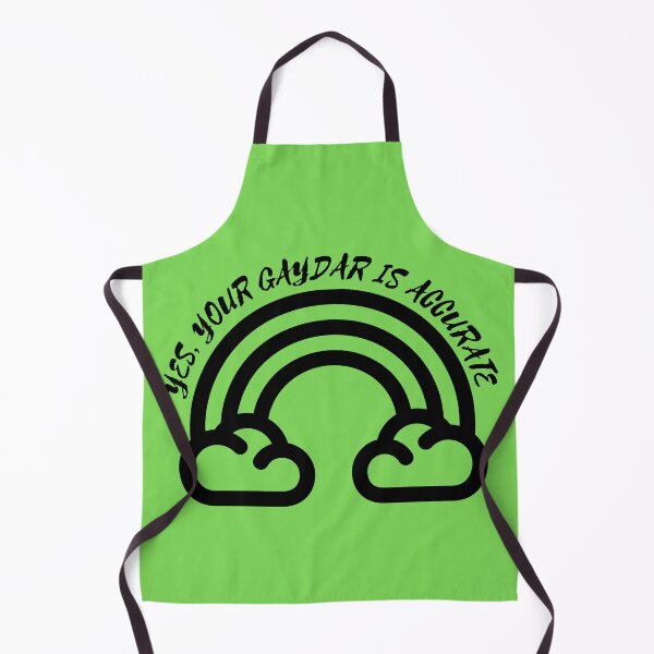 Item preview, Yes Your Gaydar Is Accurate Black And White Rainbow In Green designed and sold by LuckyKermit.