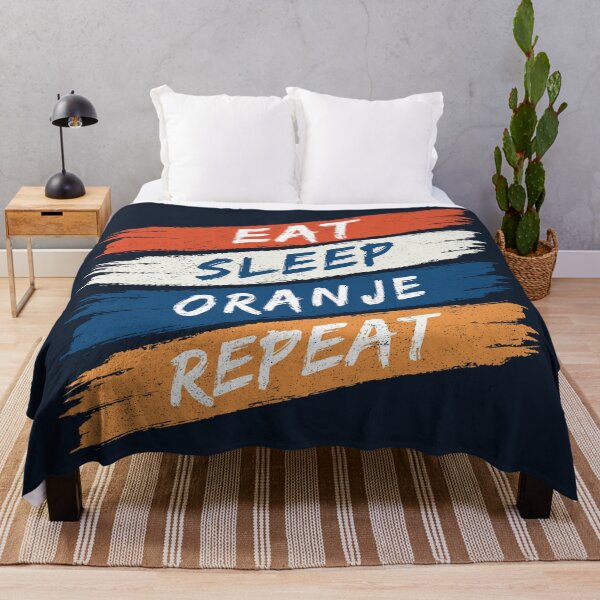 Item preview, Eat Sleep Oranje Repeat - Oranje (Orange Dutch) designed and sold by Numero14.