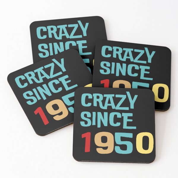 Item preview, Best birthday gift Crazy Since 1950  designed and sold by THE MID.