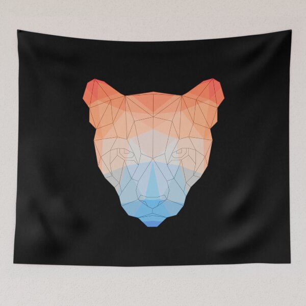 Item preview, Cougar Geometric Triangle Polygon designed and sold by franktact.