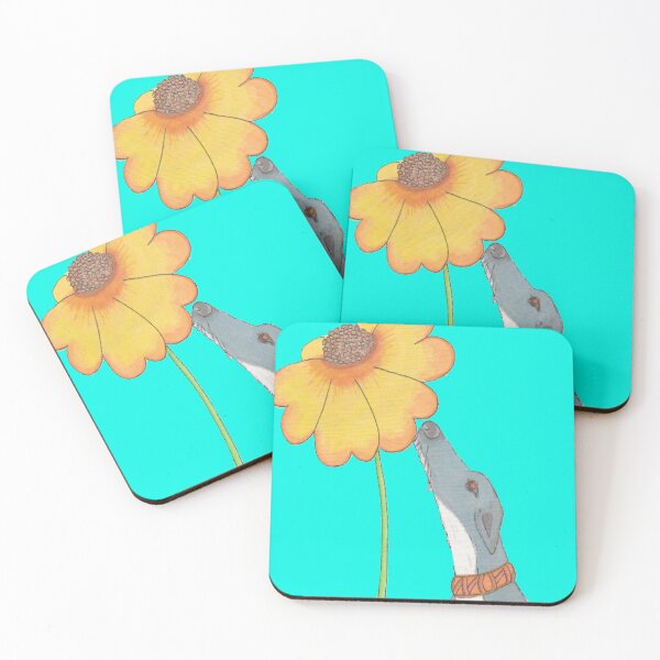 Item preview, Just Sniffing Sunshine Blue Background designed and sold by JaneWrenArt.