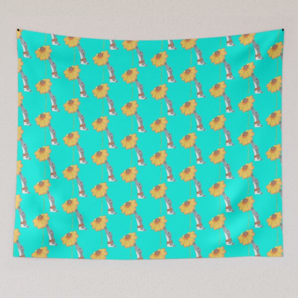 Item preview, Just Sniffing Sunshine Blue Background designed and sold by JaneWrenArt.