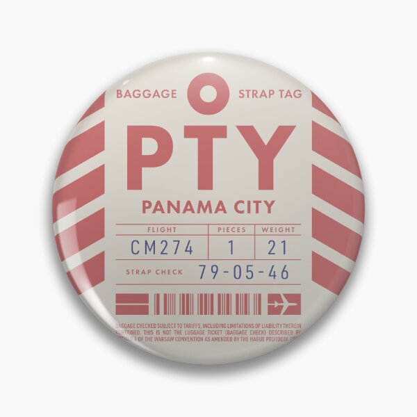 Item preview, Luggage Tag D - PTY Panama City designed and sold by VoodooCircus.