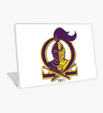 Omega Purple Gold Que Psi Phi Knight Shield Laptop Skin