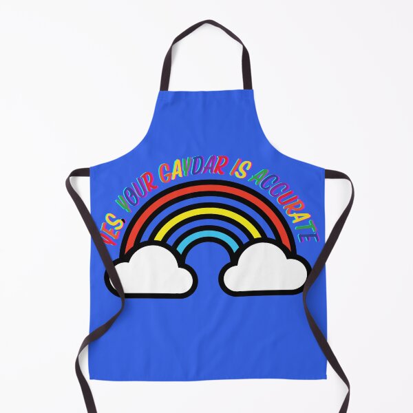 Item preview, Yes Your Gaydar Is Accurate Rainbow With Clouds In Blue designed and sold by LuckyKermit.