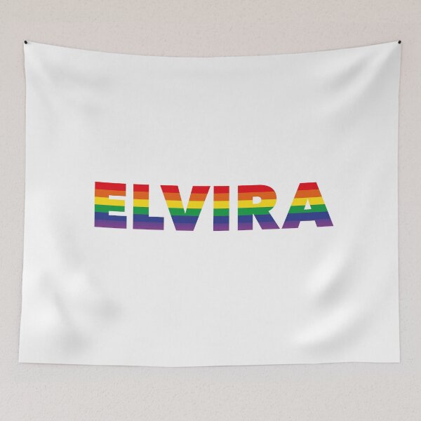 Item preview, Elvira name - Rainbow Flag LGBT Pride Design designed and sold by NameTheory.