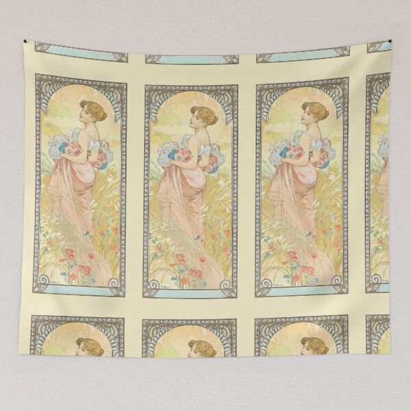 Item preview, Summer -Alphonse Mucha -Art Nouveau Mucha -Vintage Alphonse Woman Nouveau designed and sold by TeeARTHY.