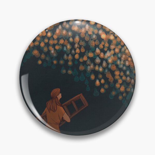 Item preview, Ideas to check | Girl with a ladder and light bulbs  designed and sold by natagarl.