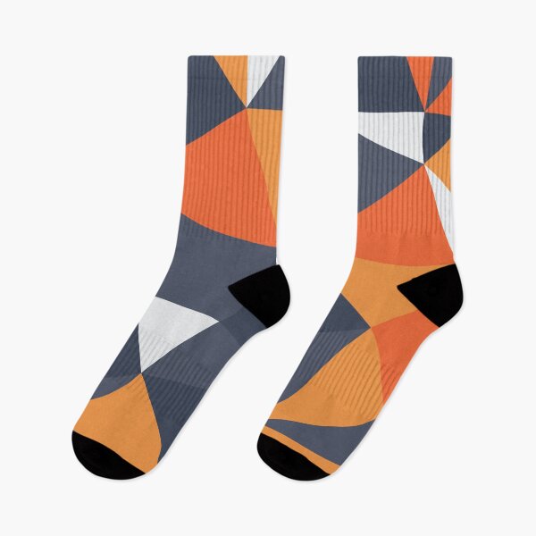 Item preview, Modern Geometric Grey and Orange designed and sold by Blue-Banana.