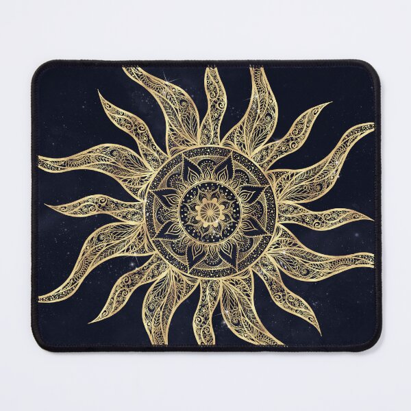 Item preview,  Elegant Gold Sun Mandala Blue Nebula Design designed and sold by NdesignTrend.
