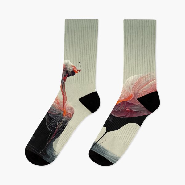 Item preview, weird flamingo abstract artwork designed and sold by WeirdStation.