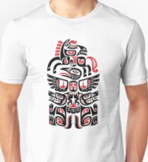 Native American Haida Wolf Horse Bird Art Unisex T-Shirt