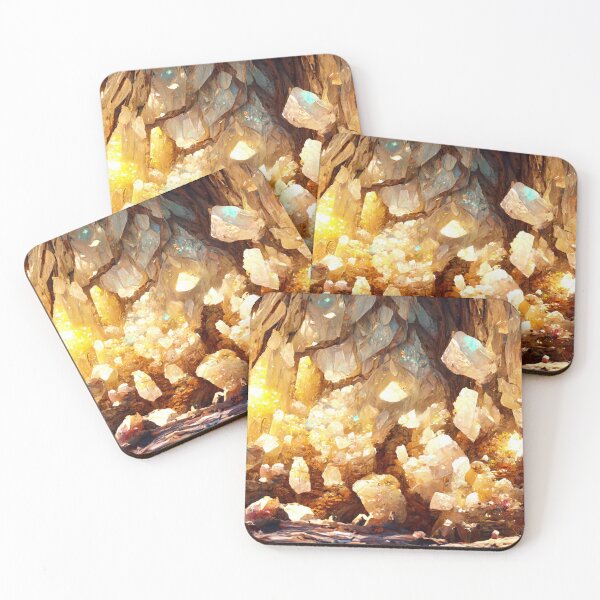 Item preview, Illuminated Crystal Cave Digital Painting designed and sold by RadicalWombat.