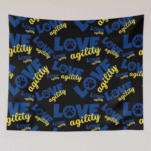 Item preview, Love agility in blue and yellow designed and sold by PausePapote.