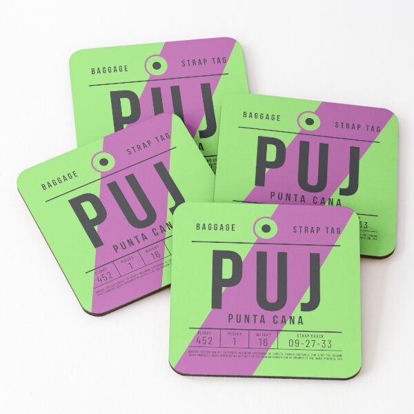 Item preview, Luggage Tag E - PUJ Punta Cana Dominican Republic designed and sold by VoodooCircus.