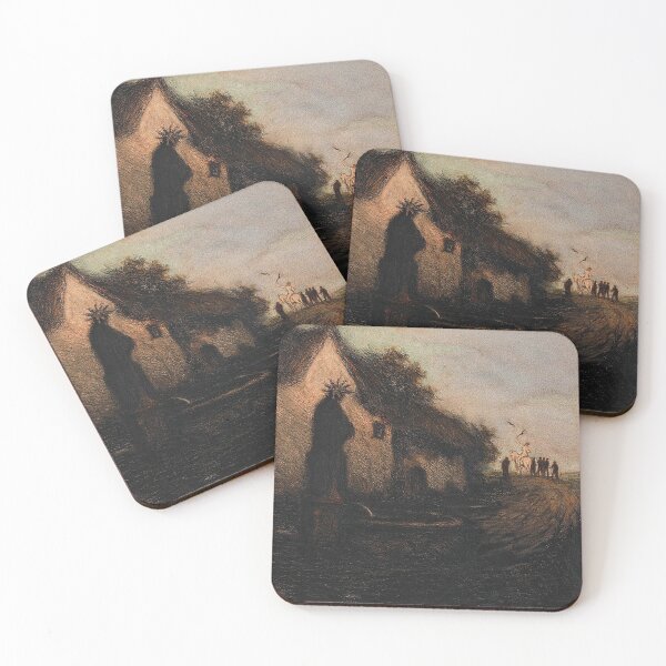 Item preview,  Village scene with a naked rider -  Franz Karl Basler-Kopp designed and sold by Vintage Designs +.