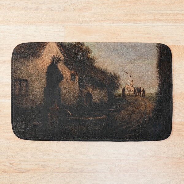 Item preview,  Village scene with a naked rider -  Franz Karl Basler-Kopp designed and sold by Vintage Designs +.