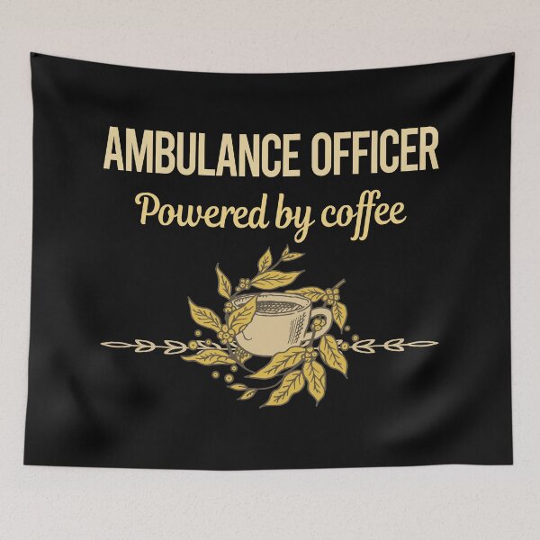 Item preview, Powered By Coffee Ambulance Officer designed and sold by trinayolkcelia.