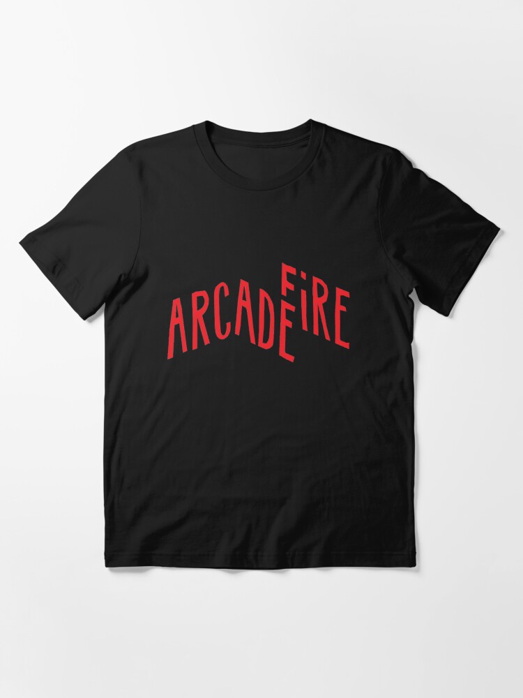 Alternate view of "Red Logo" of Arcade Fire Essential T-Shirt