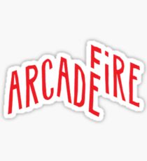 "Red Logo" of Arcade Fire Sticker