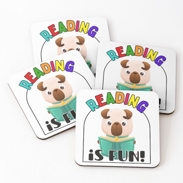 Item preview, Reading Is Fun Pug designed and sold by DWDiva.