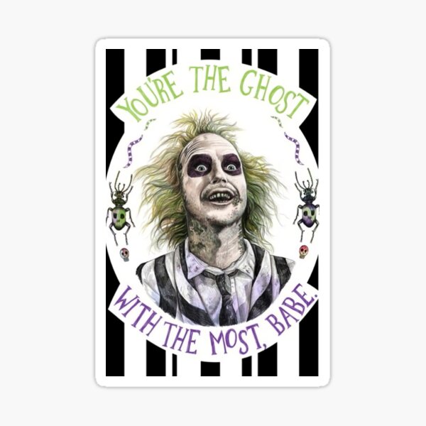 Beetlejuice Poster Sticker For Sale By Pennyhowel Redbubble 6971