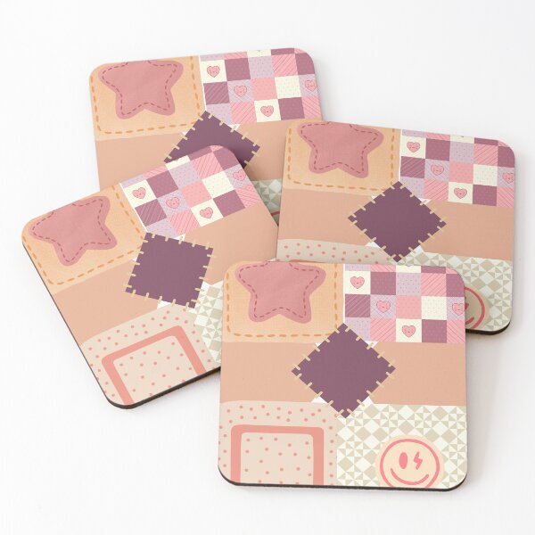 Item preview, Peach Punk Patchwork designed and sold by Thewelllife.