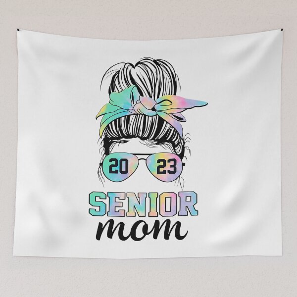 Item preview, Class of 2023 Senior Mom Proud Senior Mom Messy Bun designed and sold by troubledcommand.