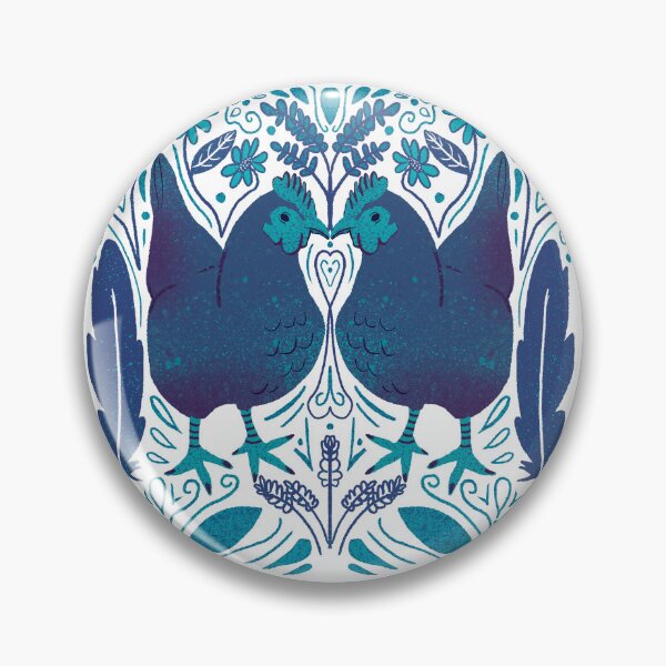 Item preview, Jungle Fowl Blue designed and sold by Booneb.