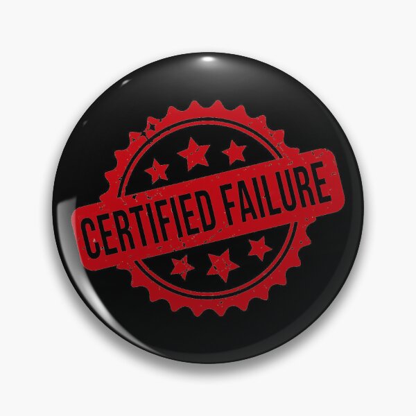 Item preview, Certified Failure Funny Stamp Seal Design designed and sold by WalterBenson.