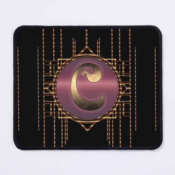 Item preview, Retro Vintage Art Deco Art Nouveau Burlesque Letter C designed and sold by Xarah.